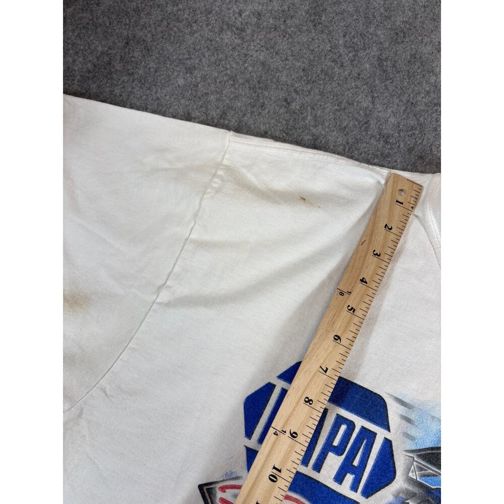 NAPA Racing Shirt Mens White Short Sleeve Tee NHRA Nitro Funny Car Thunder XL - Picture 5 of 11